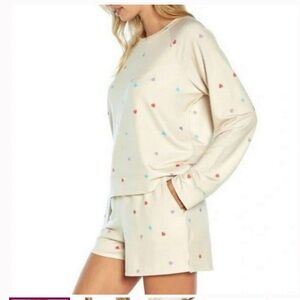 Wildfox | Oatmeal Heart PJ set (Lg)